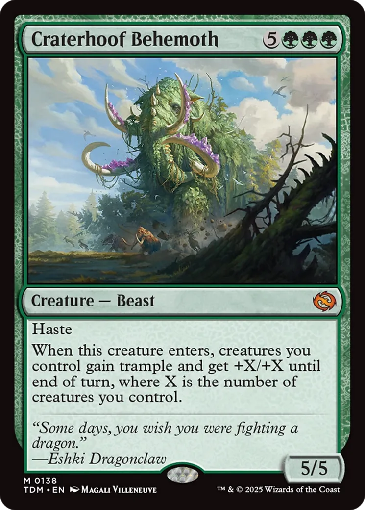 Craterhoof Behemoth — Tarkir: Dragonstorm — Magic: The Gathering