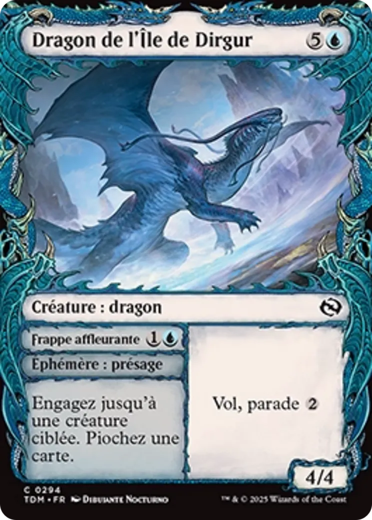 Dragon de l'Île de Dirgur // Frappe affleurante — Tarkir: Dragonstorm — Magic: The Gathering