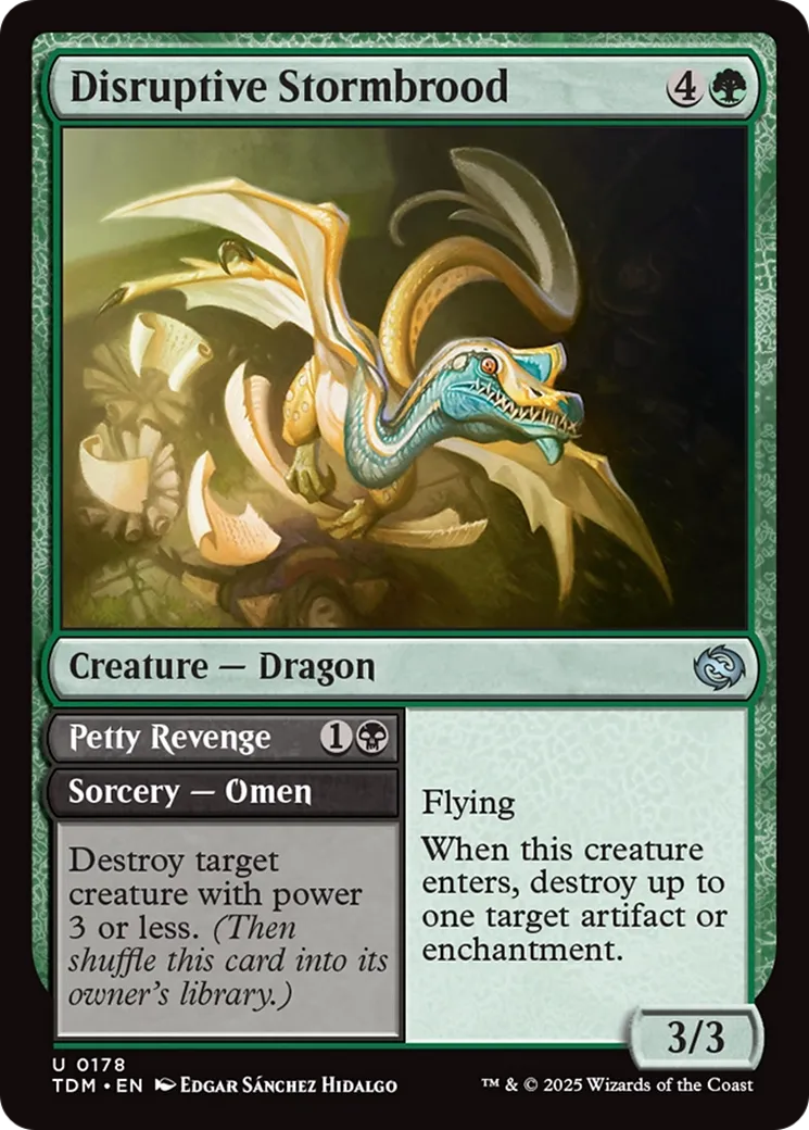 Disruptive Stormbrood // Petty Revenge — Tarkir: Dragonstorm — Magic: The Gathering