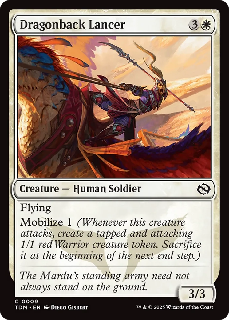 Dragonback Lancer — Tarkir: Dragonstorm — Magic: The Gathering