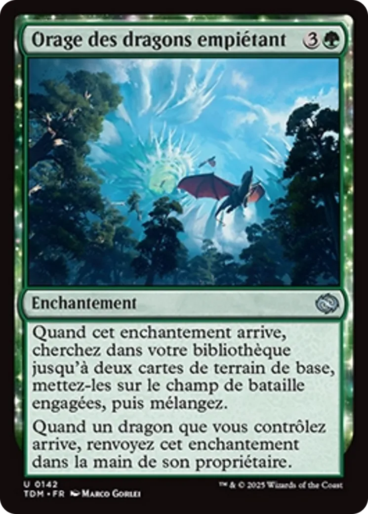 Orage des dragons empiétant — Tarkir: Dragonstorm — Magic: The Gathering