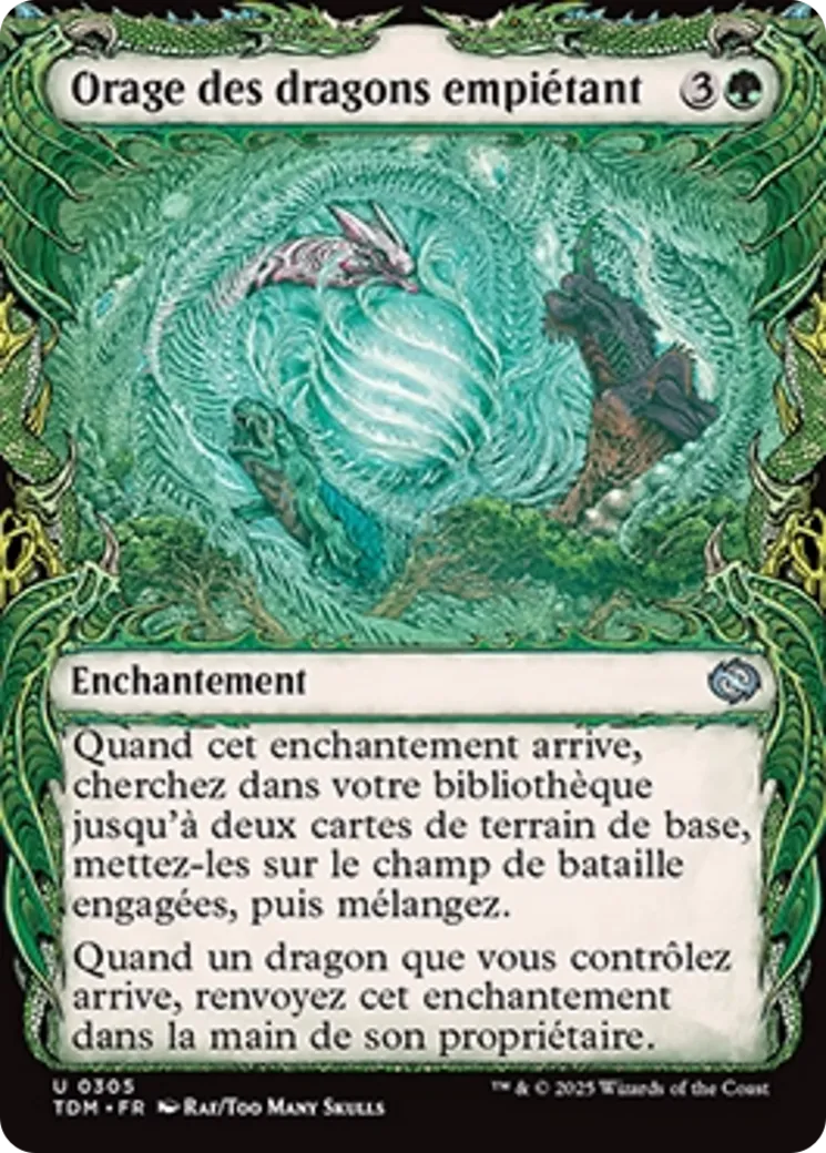 Orage des dragons empiétant — Tarkir: Dragonstorm — Magic: The Gathering