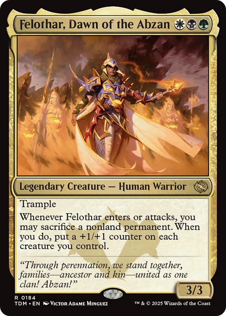 Felothar, Dawn of the Abzan — Tarkir: Dragonstorm — Magic: The Gathering