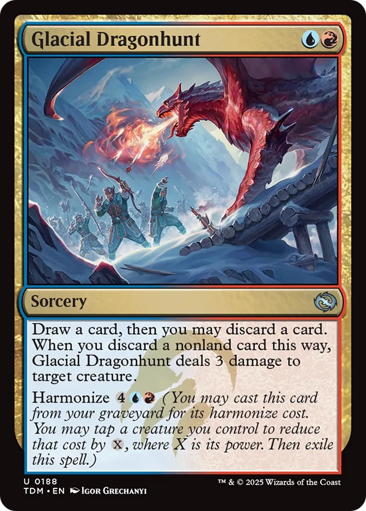 Glacial Dragonhunt — Tarkir: Dragonstorm — Magic: The Gathering