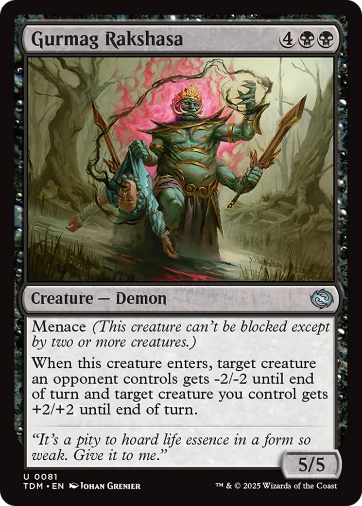 Rakshasa de Gurmag — Tarkir: Dragonstorm — Magic: The Gathering
