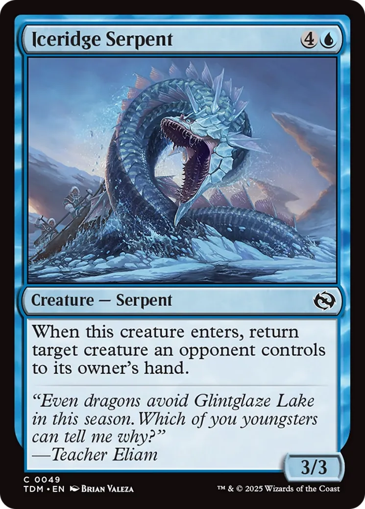 Serpent de crêteglace — Tarkir: Dragonstorm — Magic: The Gathering