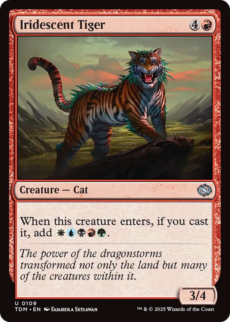 Tigre iridescent — Tarkir: Dragonstorm — Magic: The Gathering