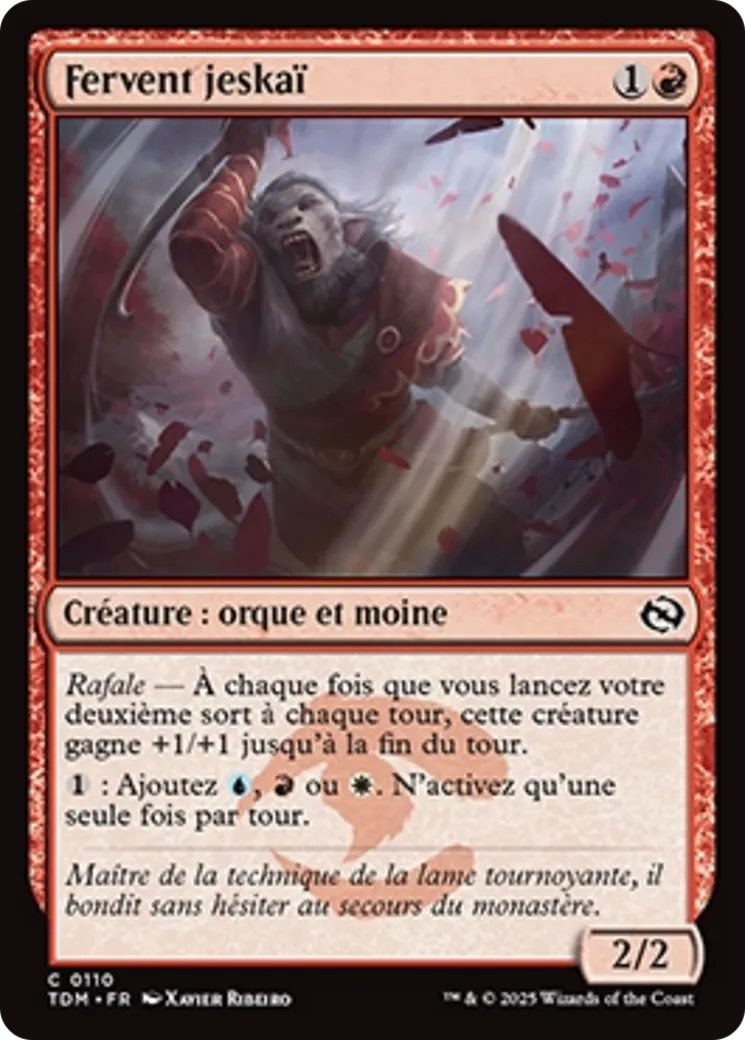 Fervent jeskaï — Tarkir: Dragonstorm — Magic: The Gathering