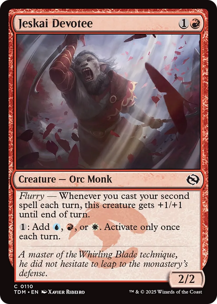 Fervent jeskaï — Tarkir: Dragonstorm — Magic: The Gathering