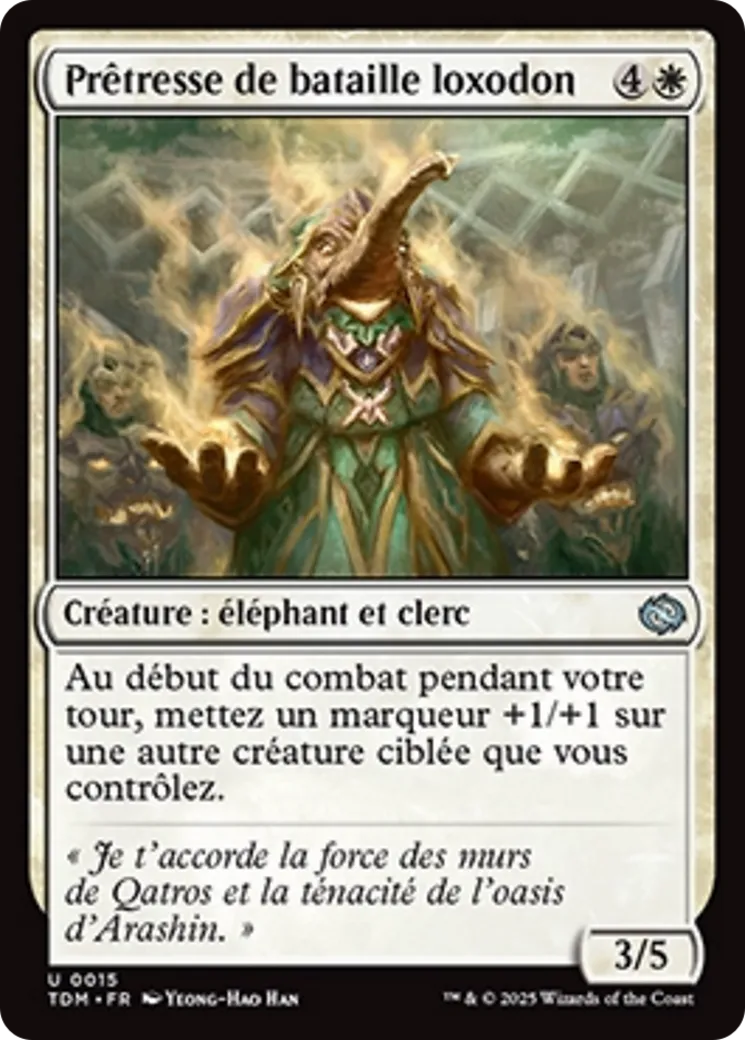 Prêtresse de bataille loxodon — Tarkir: Dragonstorm — Magic: The Gathering