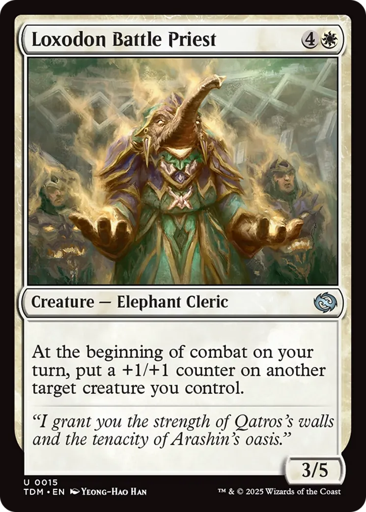 Prêtresse de bataille loxodon — Tarkir: Dragonstorm — Magic: The Gathering