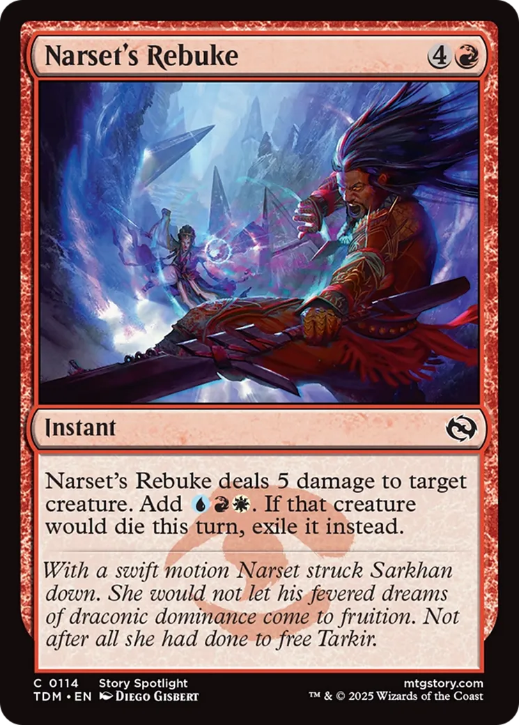 Blâme de Narset — Tarkir: Dragonstorm — Magic: The Gathering