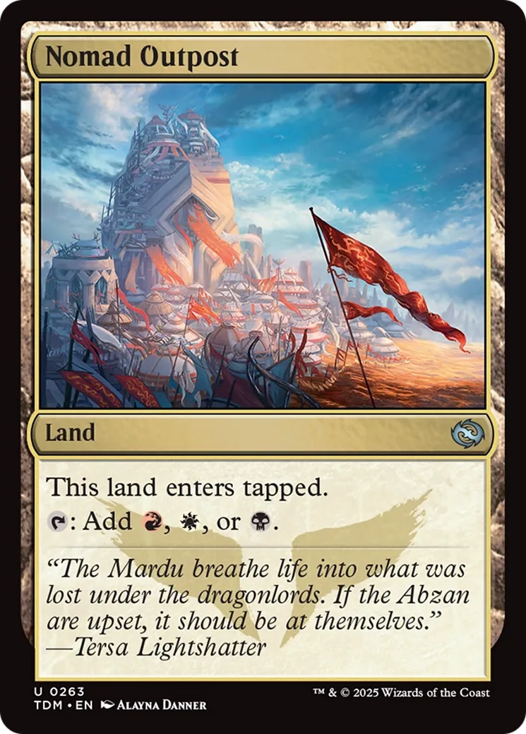 Nomad Outpost — Tarkir: Dragonstorm — Magic: The Gathering