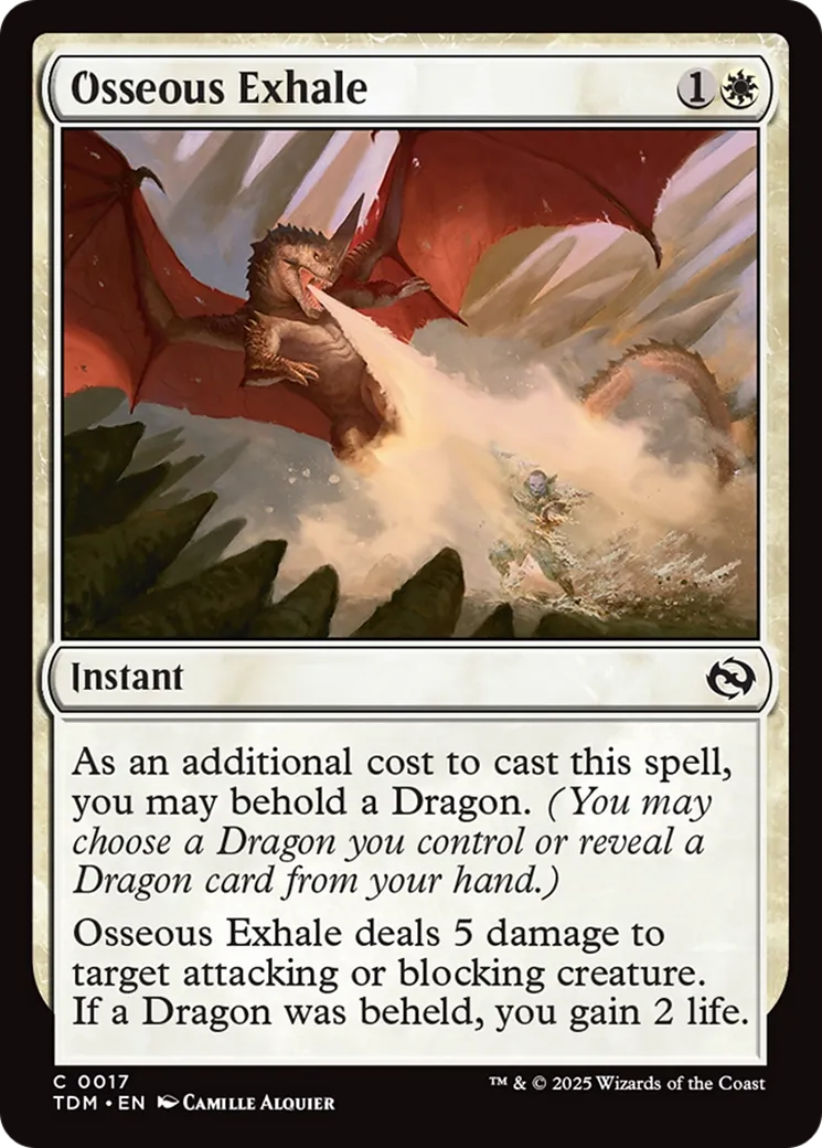 Souffle osseux — Tarkir: Dragonstorm — Magic: The Gathering