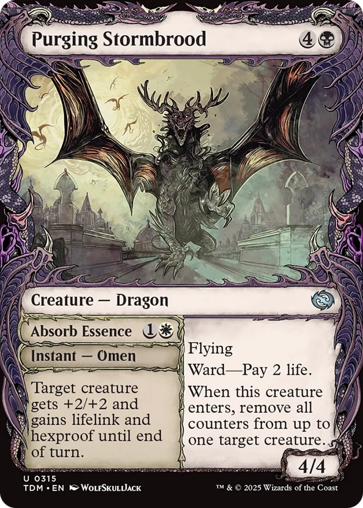 Purging Stormbrood // Absorb Essence — Tarkir: Dragonstorm — Magic: The Gathering