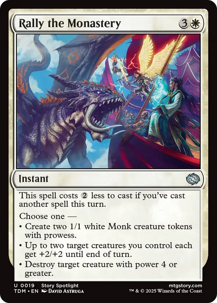 Ralliement au monastère — Tarkir: Dragonstorm — Magic: The Gathering