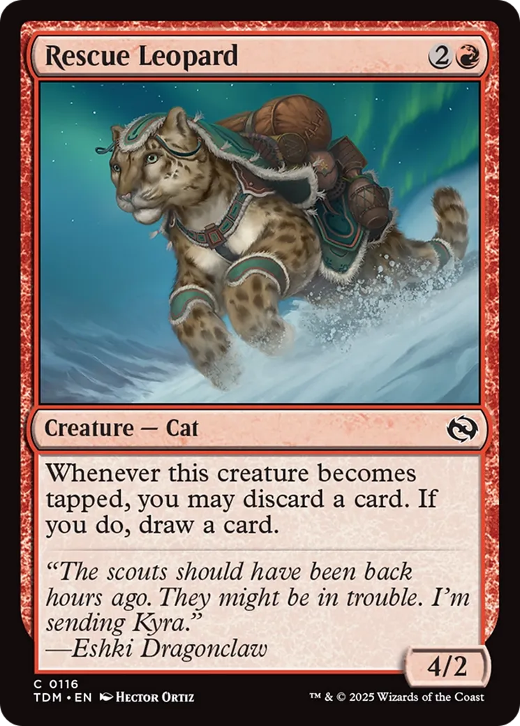 Rescue Leopard — Tarkir: Dragonstorm — Magic: The Gathering