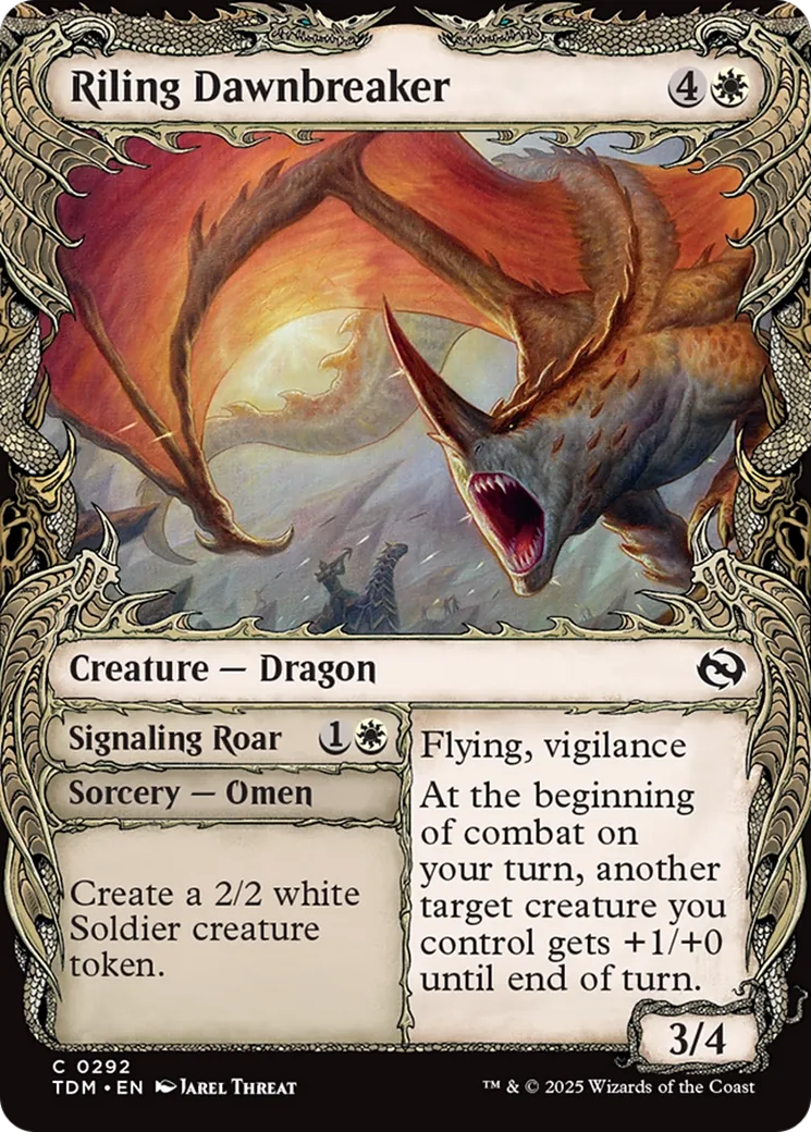 Riling Dawnbreaker // Signaling Roar — Tarkir: Dragonstorm — Magic: The Gathering