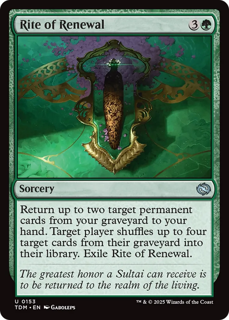 Rite of Renewal — Tarkir: Dragonstorm — Magic: The Gathering