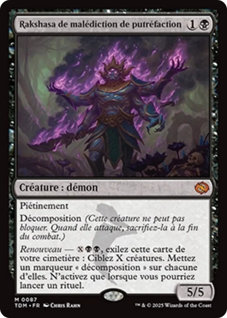 Rakshasa de malédiction de putréfaction — Tarkir: Dragonstorm — Magic: The Gathering