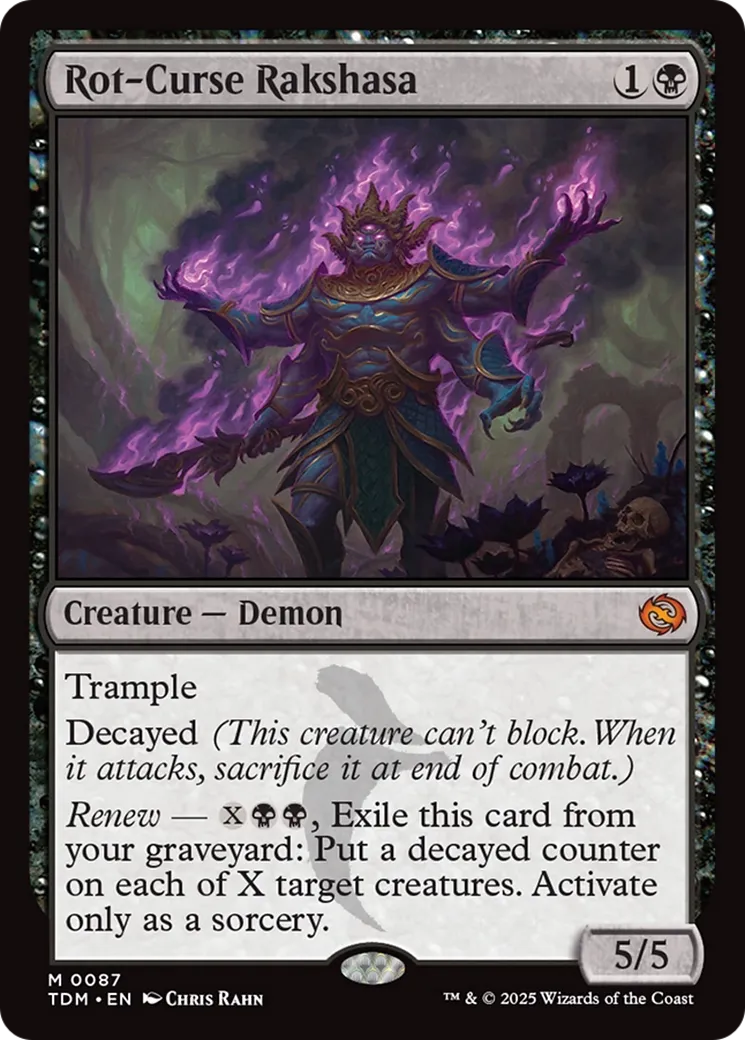 Rakshasa de malédiction de putréfaction — Tarkir: Dragonstorm — Magic: The Gathering