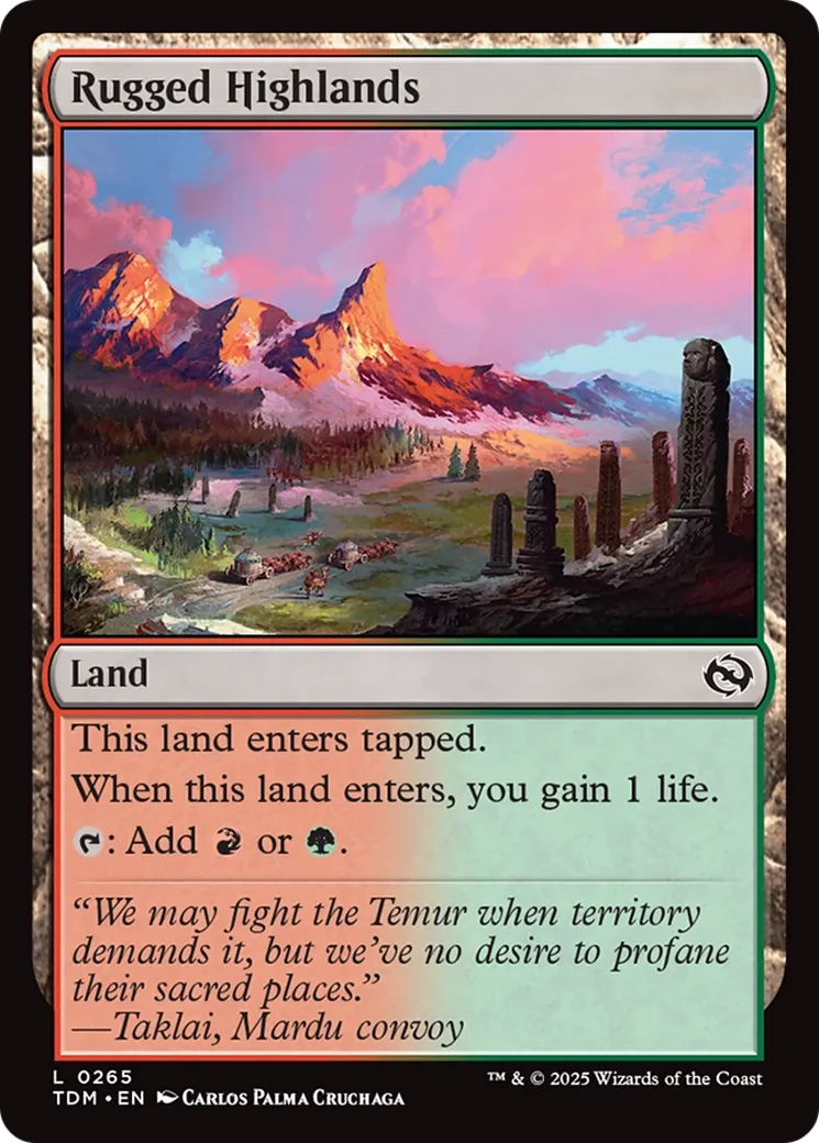 Rugged Highlands — Tarkir: Dragonstorm — Magic: The Gathering