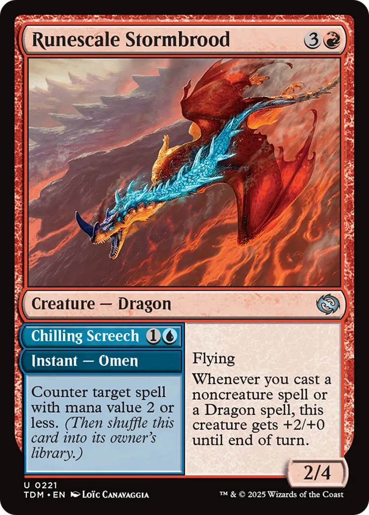 Runescale Stormbrood // Vol — Tarkir: Dragonstorm — Magic: The Gathering
