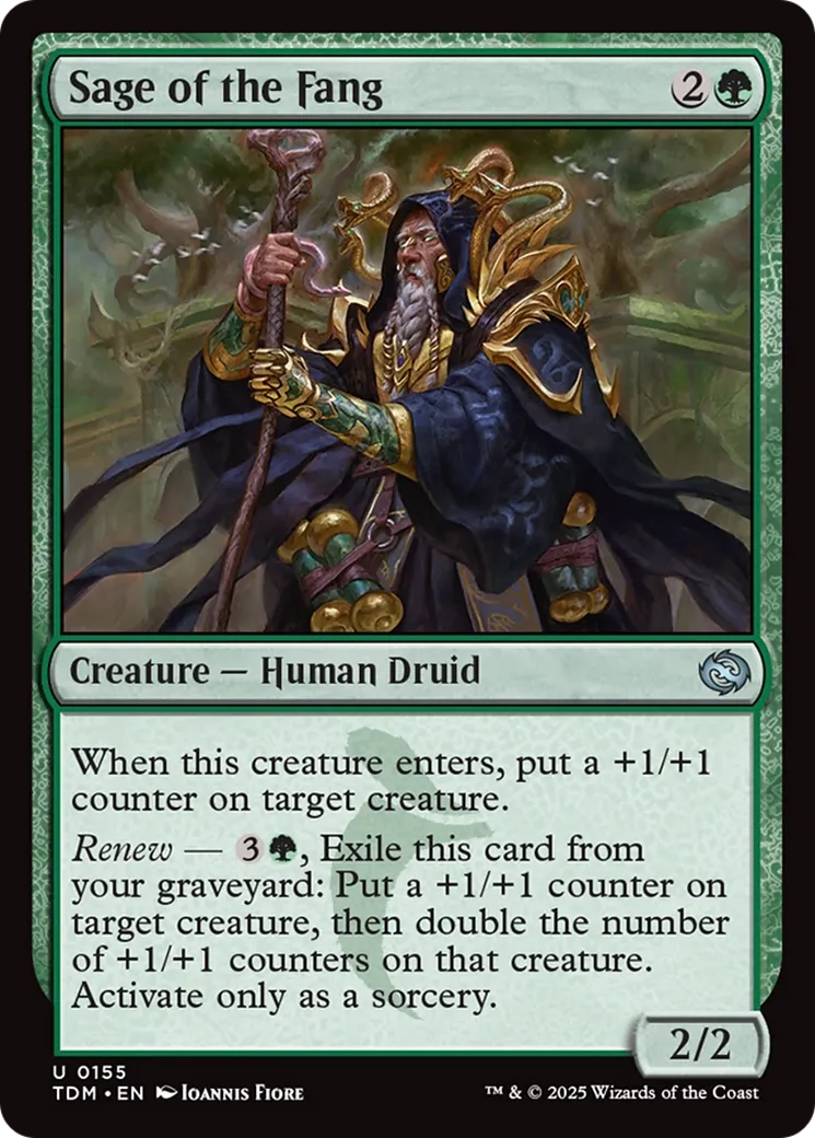 Sage of the Fang — Tarkir: Dragonstorm — Magic: The Gathering