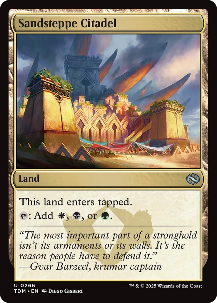 Sandsteppe Citadel — Tarkir: Dragonstorm — Magic: The Gathering
