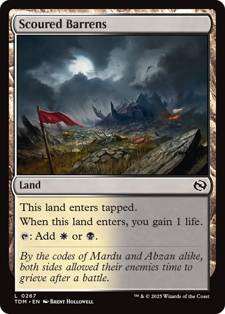 Scoured Barrens — Tarkir: Dragonstorm — Magic: The Gathering