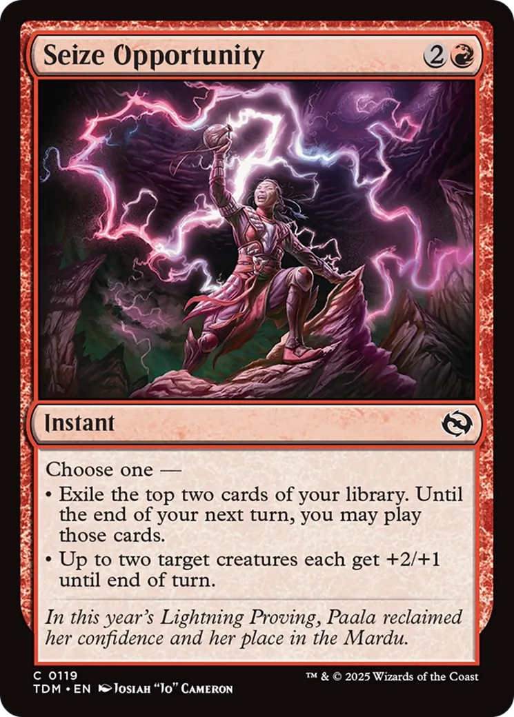 Seize Opportunity — Tarkir: Dragonstorm — Magic: The Gathering