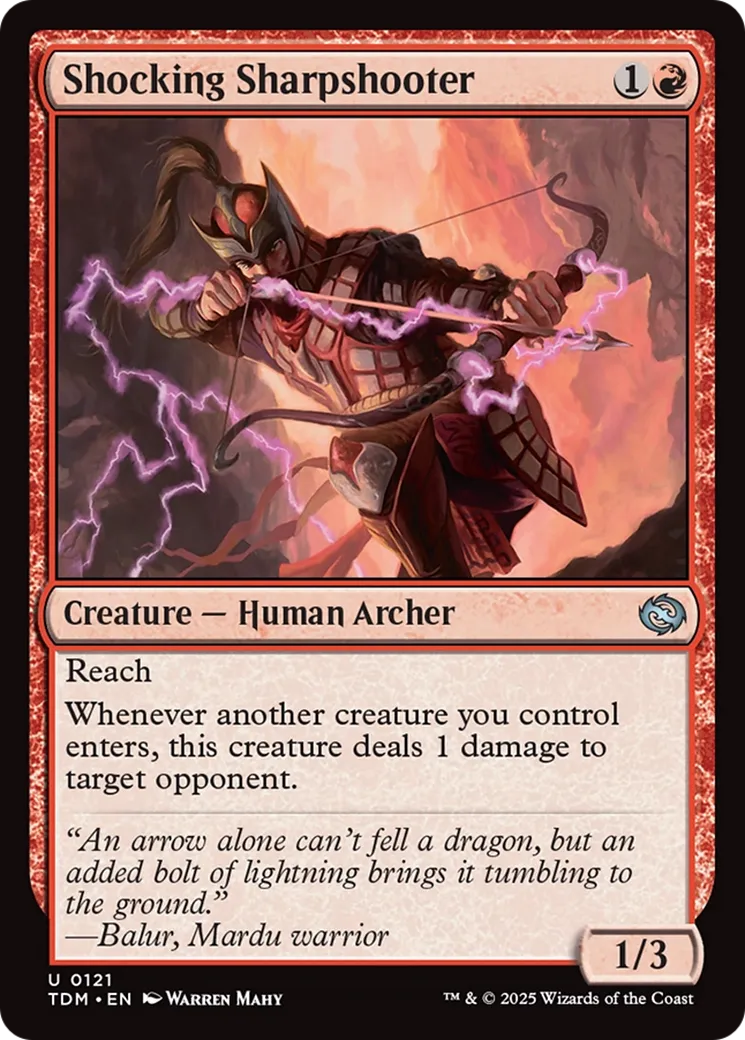 Shocking Sharpshooter — Tarkir: Dragonstorm — Magic: The Gathering