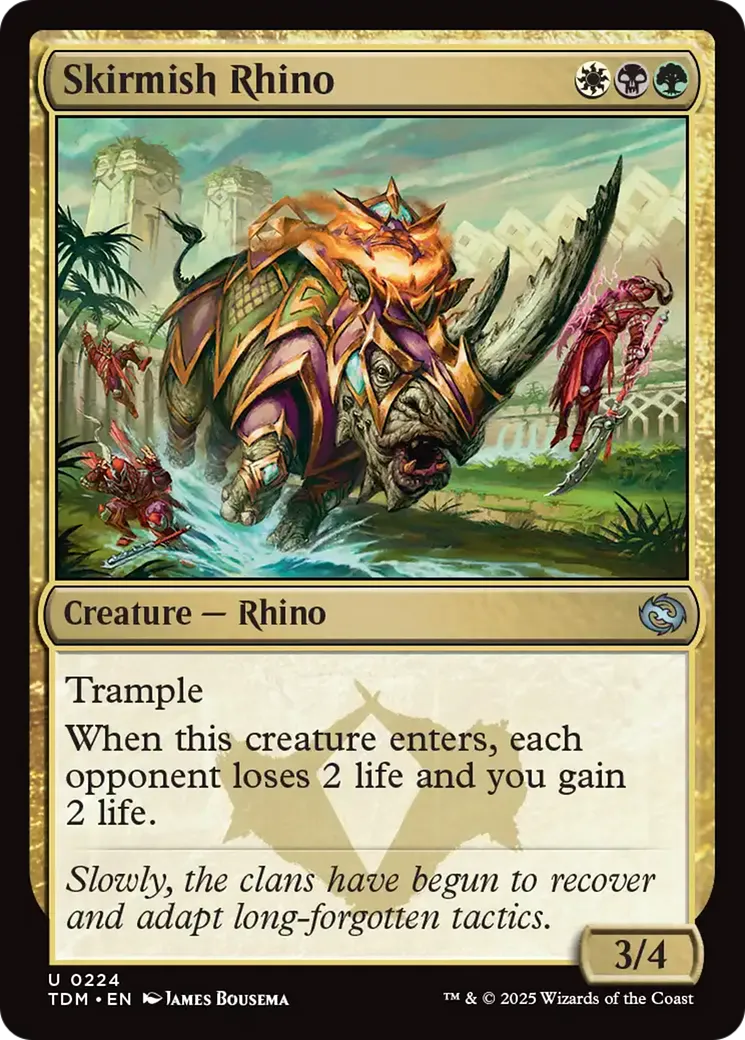 Skirmish Rhino — Tarkir: Dragonstorm — Magic: The Gathering