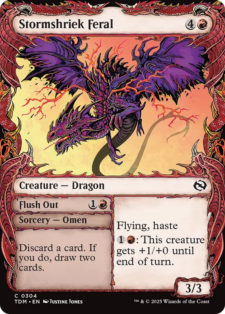 Stormshriek Feral // Flush Out — Tarkir: Dragonstorm — Magic: The Gathering