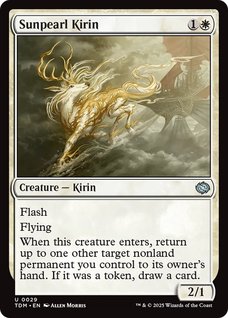Kirin de perle solaire — Tarkir: Dragonstorm — Magic: The Gathering