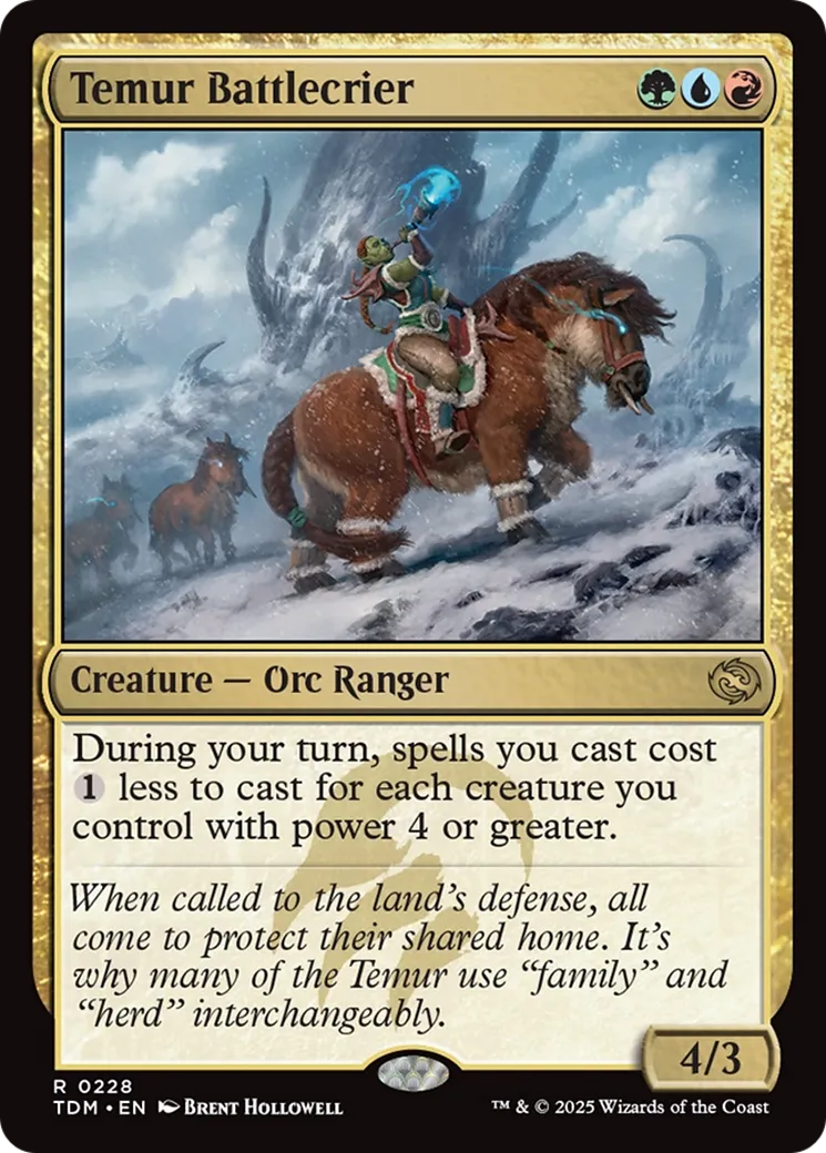 Temur Battlecrier — Tarkir: Dragonstorm — Magic: The Gathering