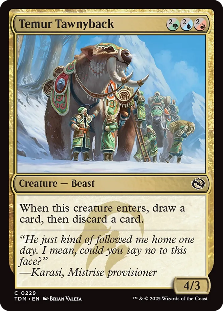Dos-fauve temurien — Tarkir: Dragonstorm — Magic: The Gathering