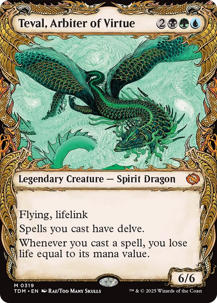 Teval, arbitre de la vertu — Tarkir: Dragonstorm — Magic: The Gathering