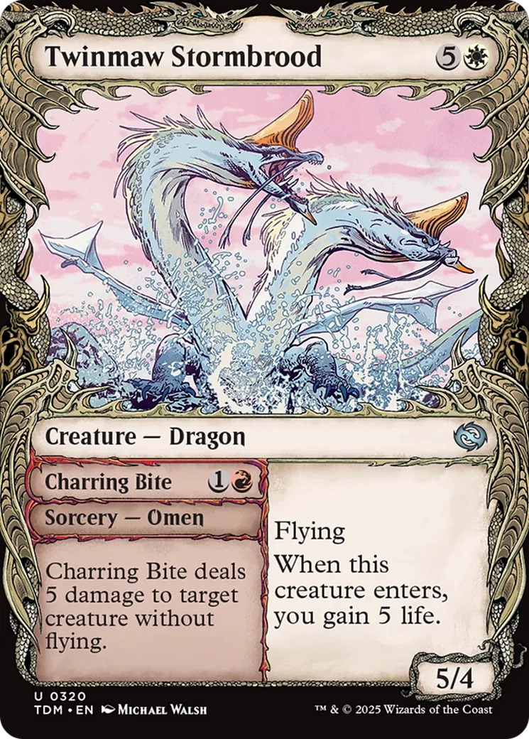 Couvée de la tempête jumegueule // Morsure incandescente — Tarkir: Dragonstorm — Magic: The Gathering