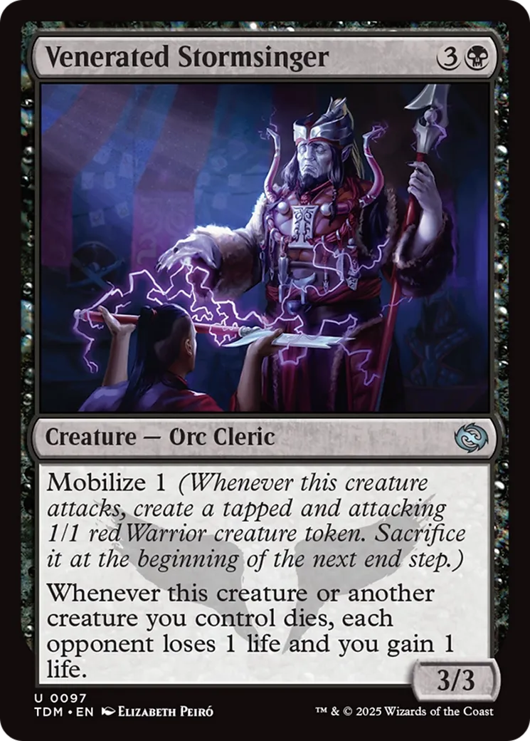 Venerated Stormsinger — Tarkir: Dragonstorm — Magic: The Gathering
