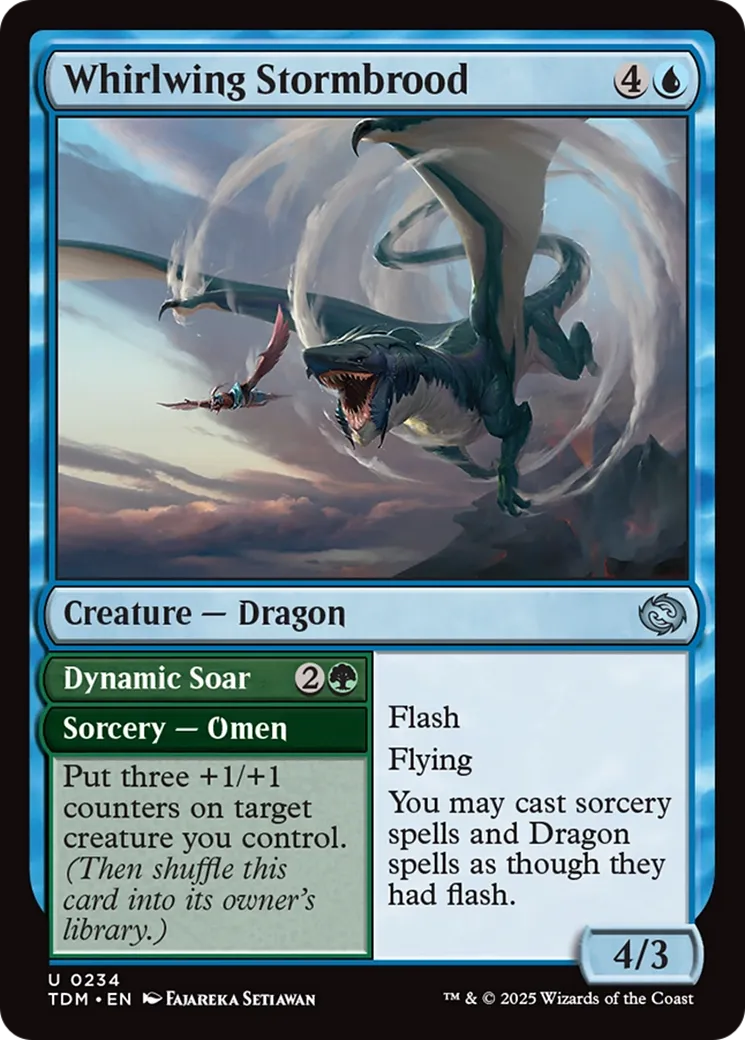 Whirlwing Stormbrood // Dynamic Soar — Tarkir: Dragonstorm — Magic: The Gathering