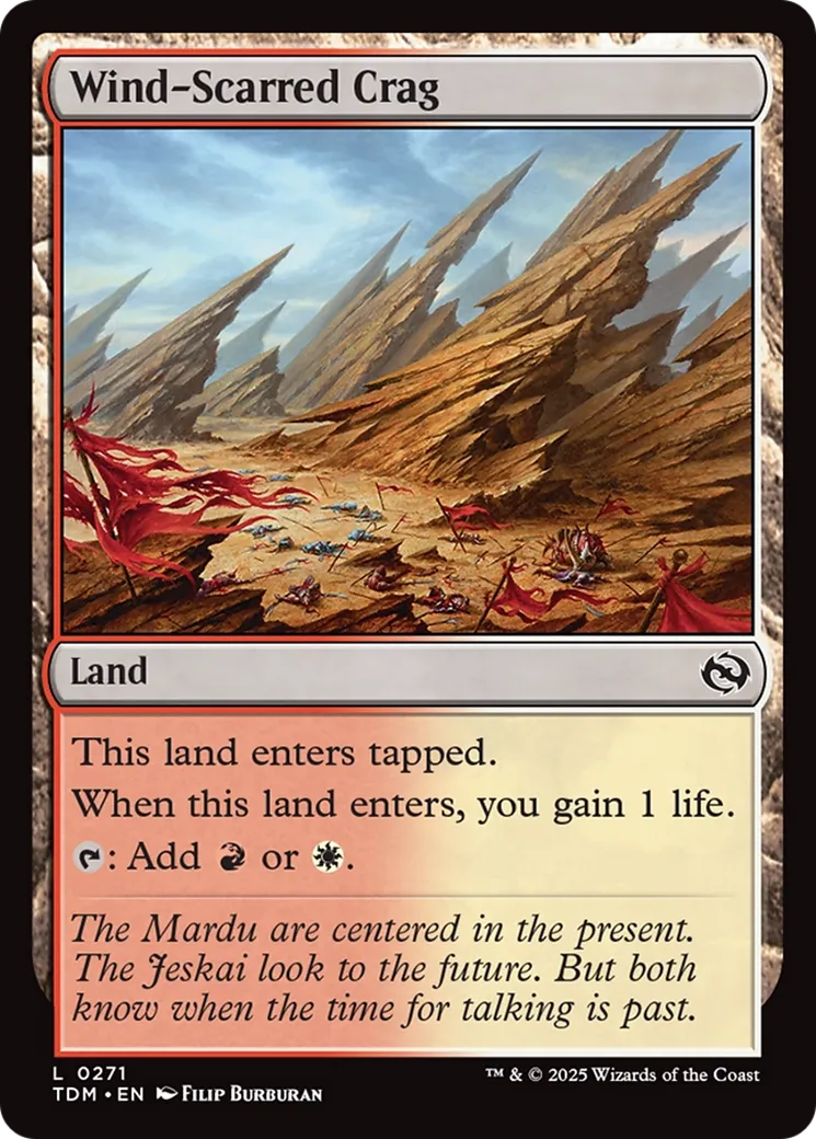 Wind-Scarred Crag — Tarkir: Dragonstorm — Magic: The Gathering
