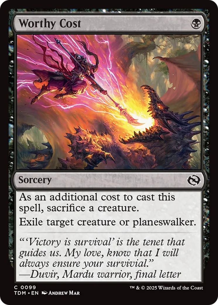 Juste coût — Tarkir: Dragonstorm — Magic: The Gathering
