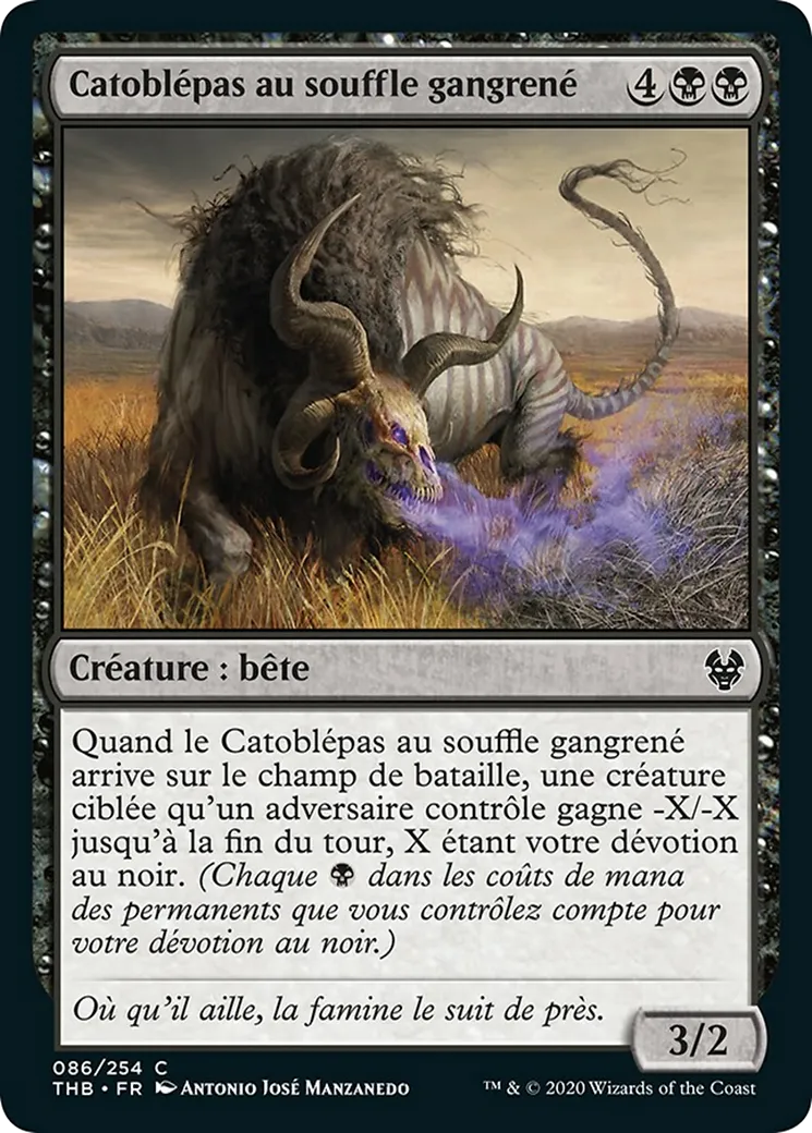 Catoblépas au souffle gangrené — Theros Beyond Death — Magic: The Gathering