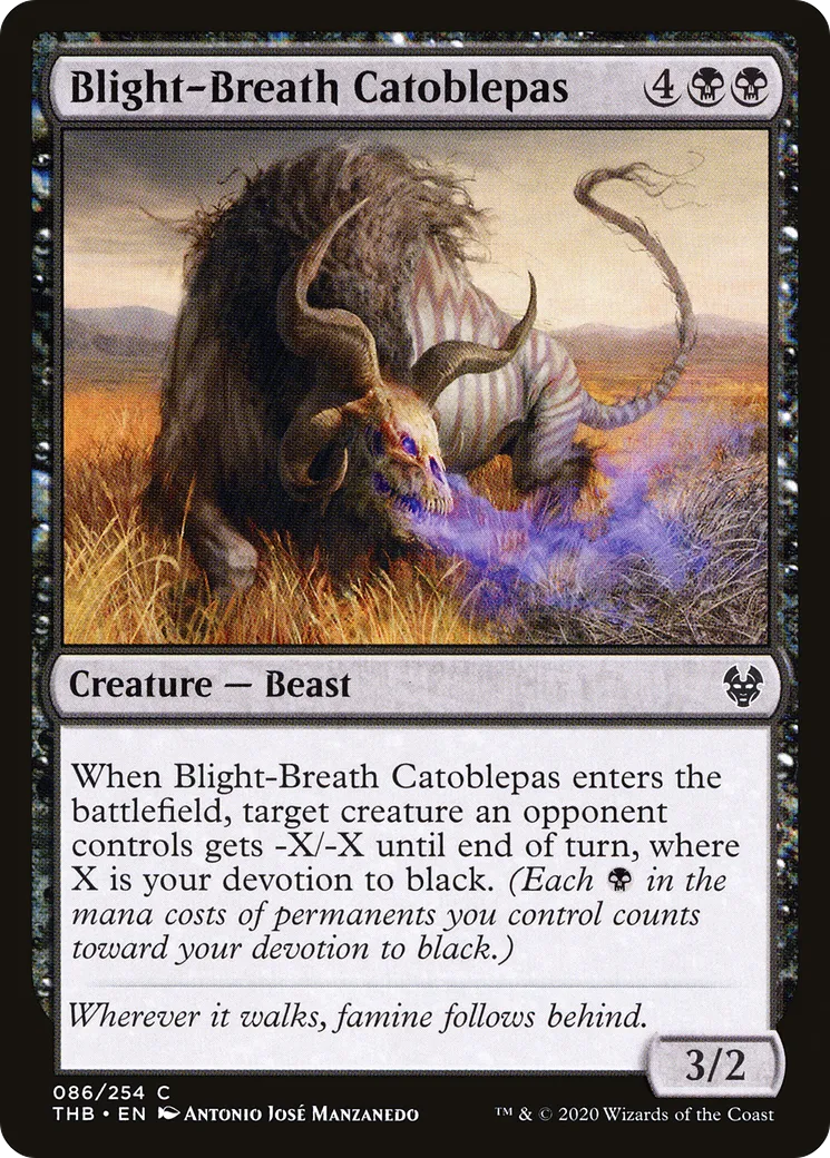 Blight-Breath Catoblepas — Theros Beyond Death — Magic: The Gathering