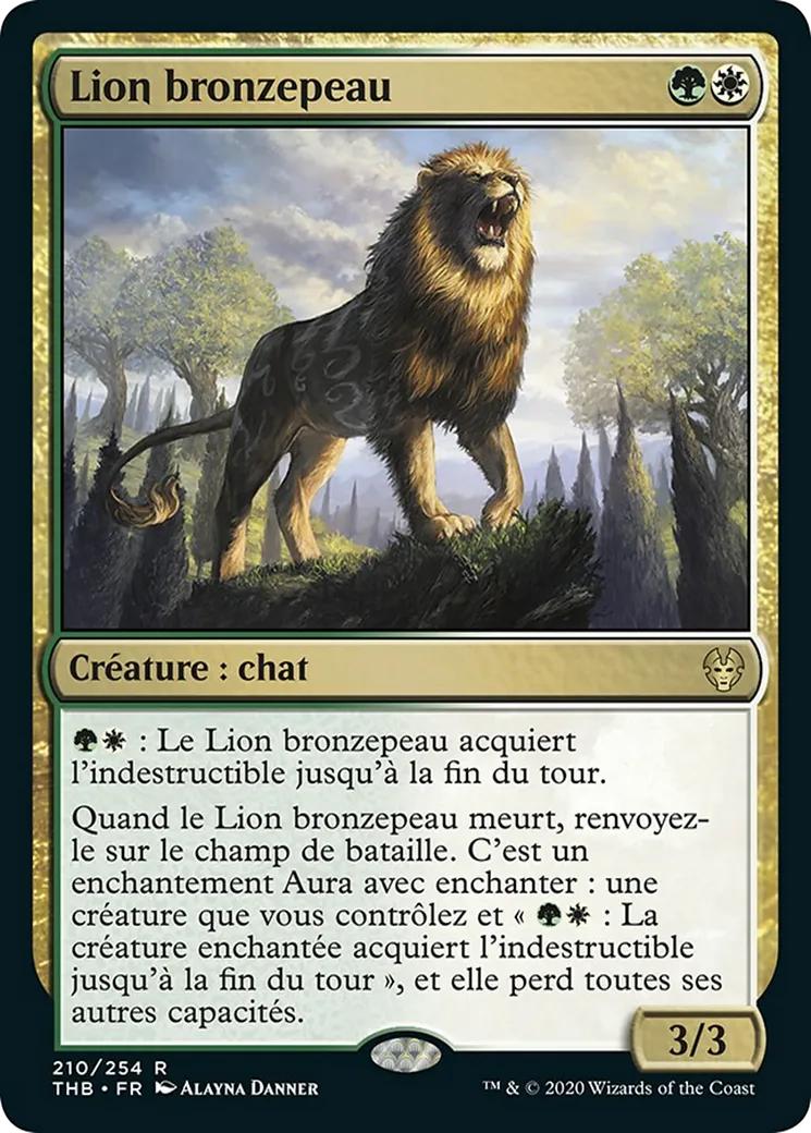 Lion bronzepeau — Theros Beyond Death — Magic: The Gathering