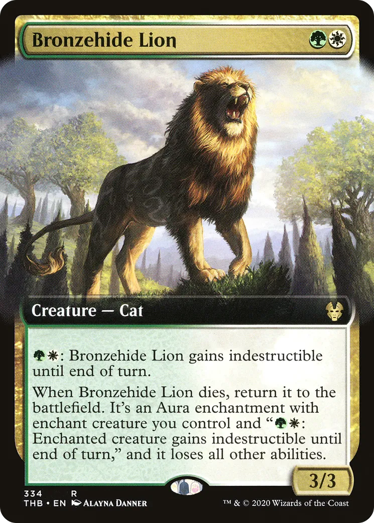 Bronzehide Lion — Theros Beyond Death — Magic: The Gathering