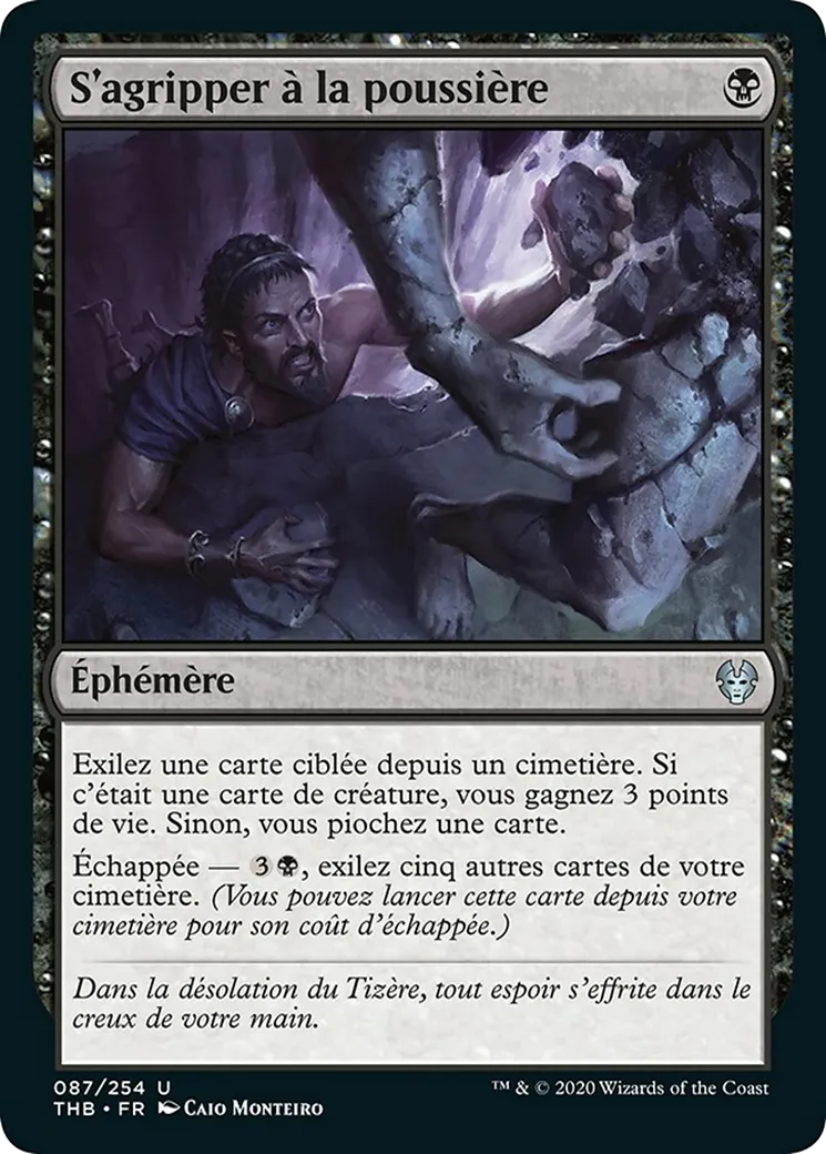 S'agripper à la poussière — Theros Beyond Death — Magic: The Gathering