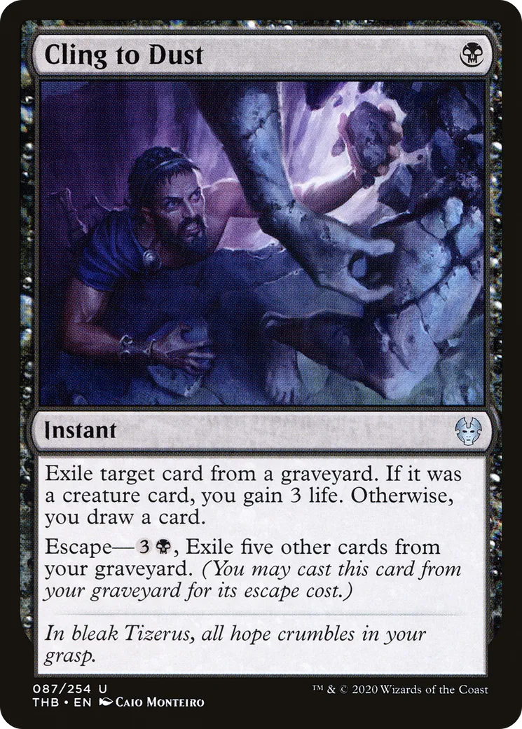 Cling to Dust — Theros Beyond Death — Magic: The Gathering