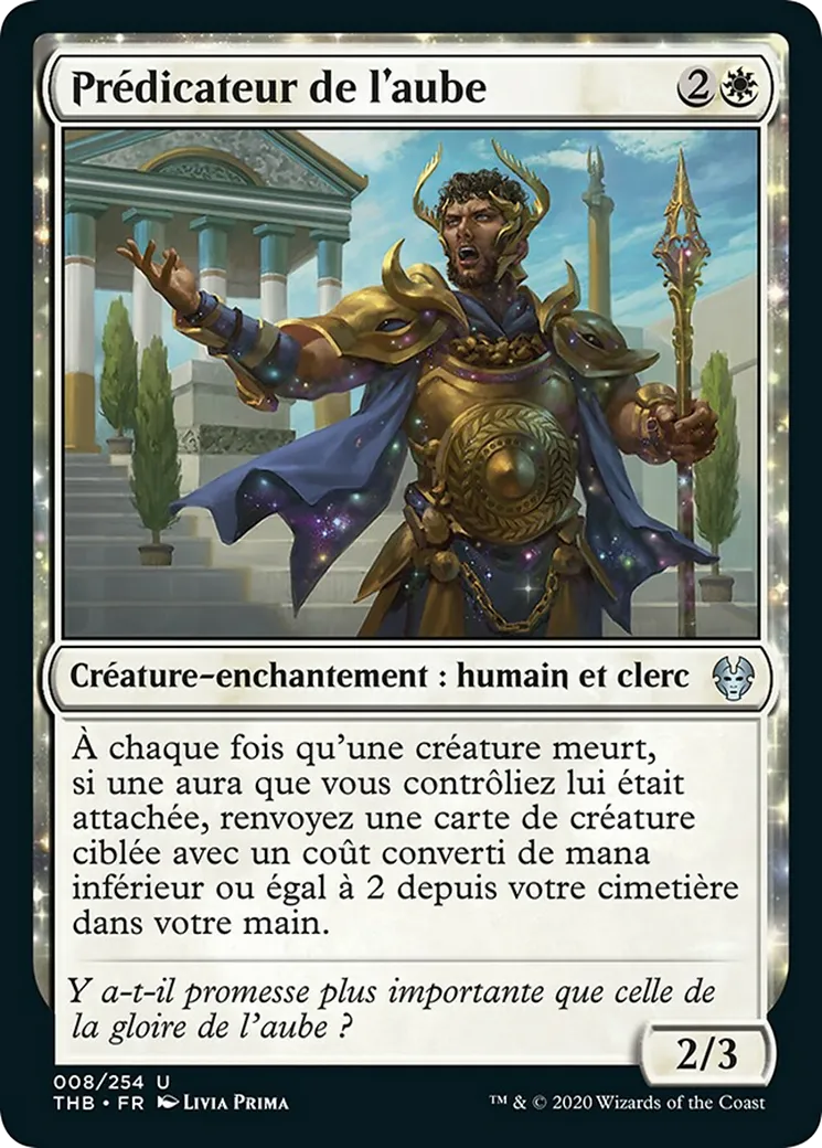 Prédicateur de l'aube — Theros Beyond Death — Magic: The Gathering